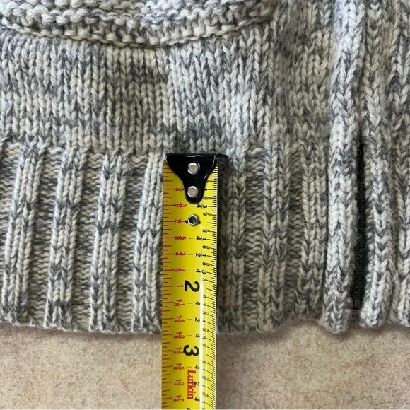 Aritzia TNA 100% Lambs Wool Sea To Sky Zip Up Knitted Cardigan Sweater - Picture 9 of 9